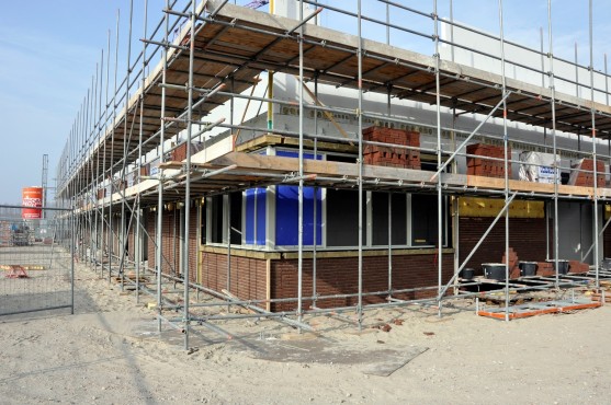 Bouwfoto van de nieuwbouw in Blaricummermeent.
