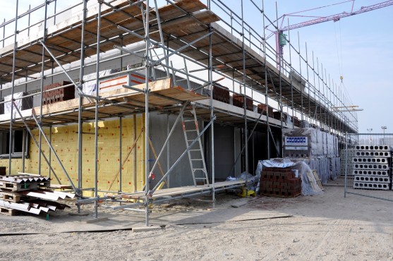 Bouwfoto van de nieuwbouw in Blaricummermeent.