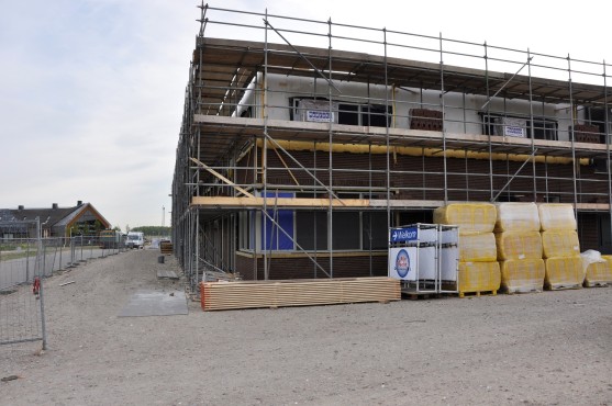 Bouwfoto van de nieuwbouw in Blaricummermeent.