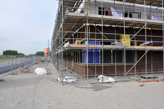 Bouwfoto van de nieuwbouw in Blaricummermeent.