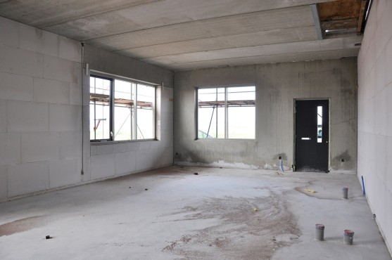 Bouwfoto van de nieuwbouw in Blaricummermeent.