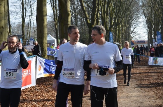 Medewerkers van Websteen tijdens het hardlopen.