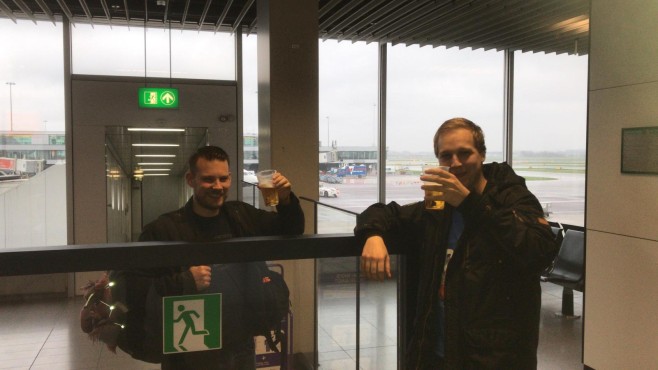 De medewerkers van Websteen tijdens hun trip naar Londen.