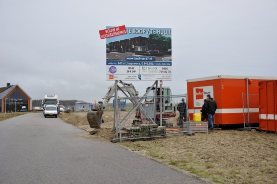 Bouwfoto van de nieuwbouw in Blaricummermeent.