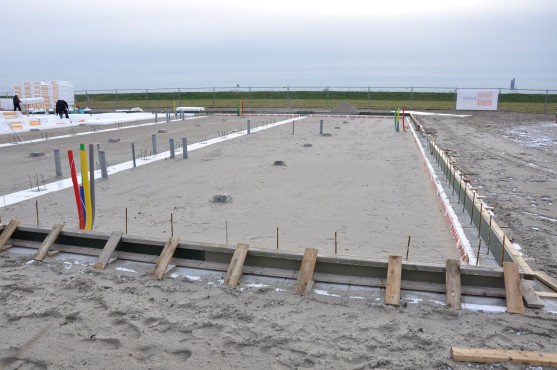 Bouwfoto van de nieuwbouw in Blaricummermeent.