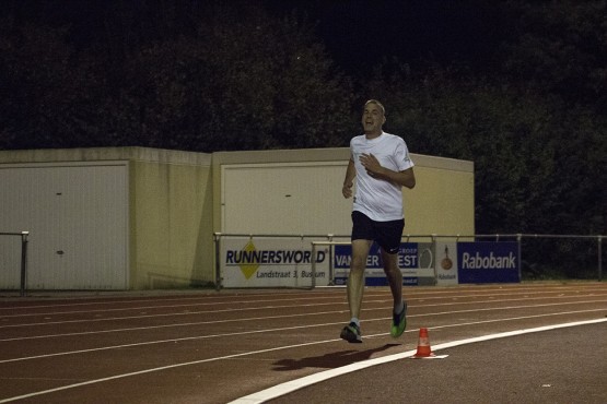 Tijdens de hardloop clinic bij de atletiek vereniging AV Zuidwal.