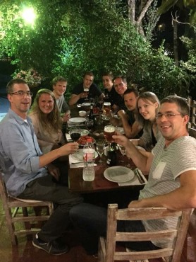 Medewerkers van Websteen tijdens hun trip naar Ibiza.