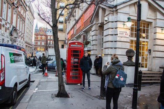 De medewerkers van Websteen tijdens hun trip naar Londen.