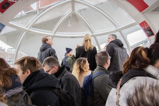 De medewerkers van Websteen tijdens hun trip naar Londen.