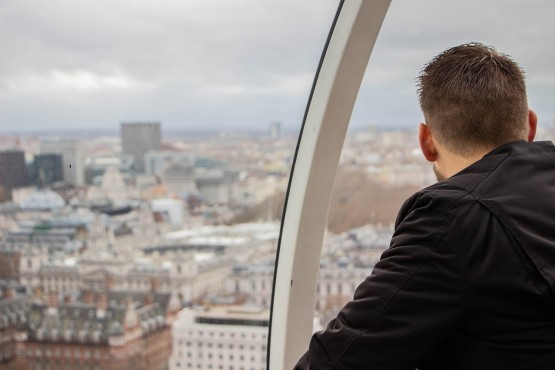 De medewerkers van Websteen tijdens hun trip naar Londen.