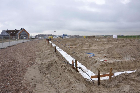 Bouwfoto van de nieuwbouw in Blaricummermeent.