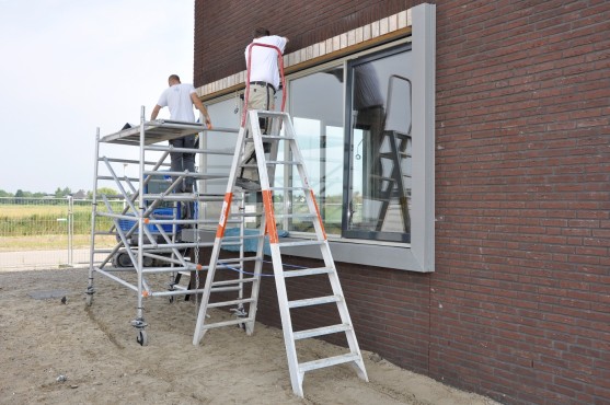 Bouwfoto van de nieuwbouw in Blaricummermeent.
