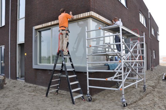 Bouwfoto van de nieuwbouw in Blaricummermeent.