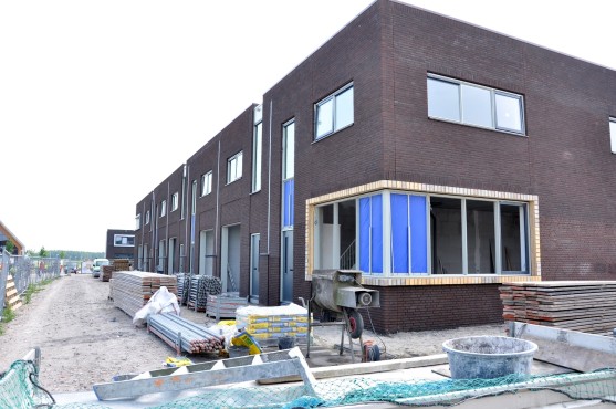 Bouwfoto van de nieuwbouw in Blaricummermeent.