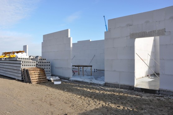 Bouwfoto van de nieuwbouw in Blaricummermeent.