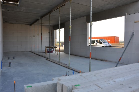 Bouwfoto van de nieuwbouw in Blaricummermeent.