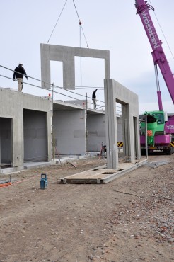 Bouwfoto van de nieuwbouw in Blaricummermeent.