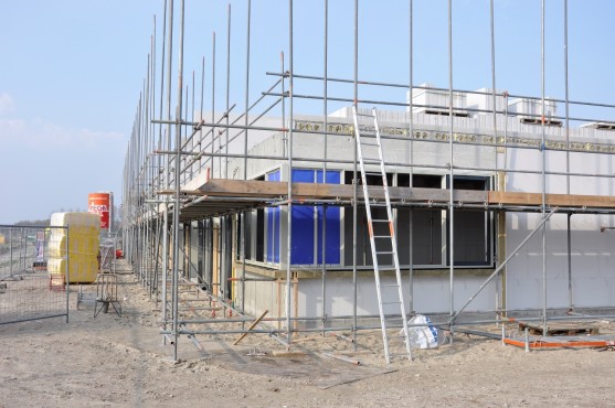 Bouwfoto van de nieuwbouw in Blaricummermeent.