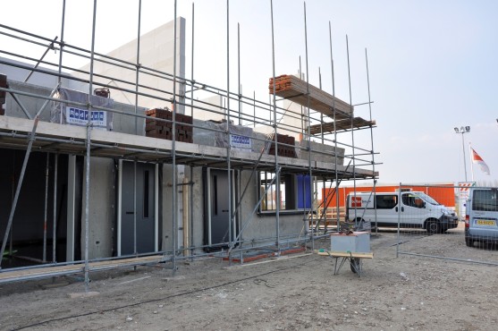 Bouwfoto van de nieuwbouw in Blaricummermeent.