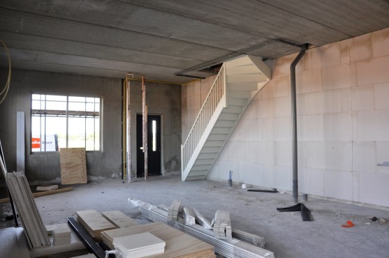 Bouwfoto van de nieuwbouw in Blaricummermeent.