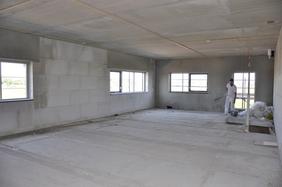 Bouwfoto van de nieuwbouw in Blaricummermeent.