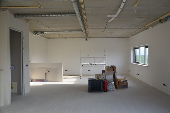 Bouwfoto van de nieuwbouw in Blaricummermeent.