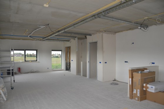 Bouwfoto van de nieuwbouw in Blaricummermeent.