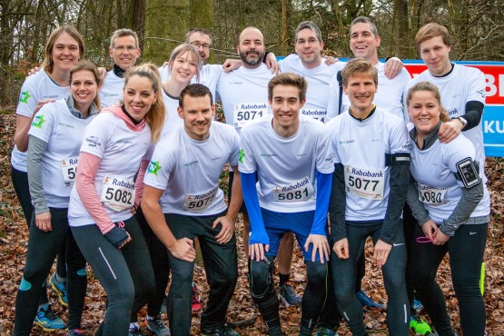 Team Websteen tijdens de Trappenbergloop.