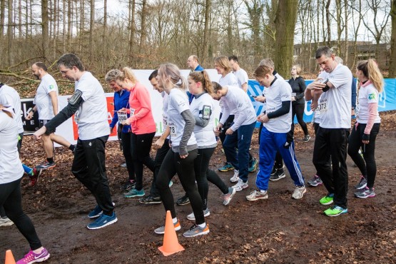 Team Websteen tijdens de Trappenbergloop.