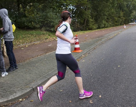 Medewerkers van Websteen aan het hardlopen tijdens de Wolfskamerloop.