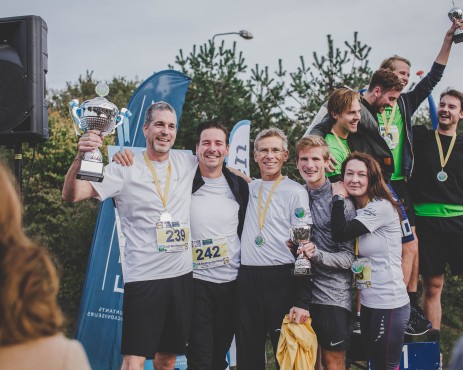 Websteen in actie tijdens de Wolfskamerloop 2019.