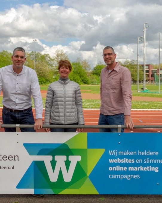 Roy en Dennis bij een harloopbaan in Huizen