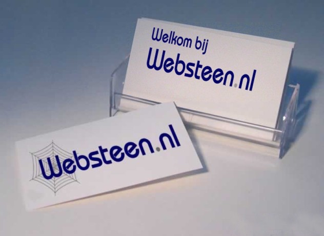 Visitekaartjes met oude Websteen logo