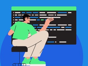 Tekening bij het artikel genaamd Welke programmeertaal gebruiken jullie voor het ontwikkelen van webapplicaties?