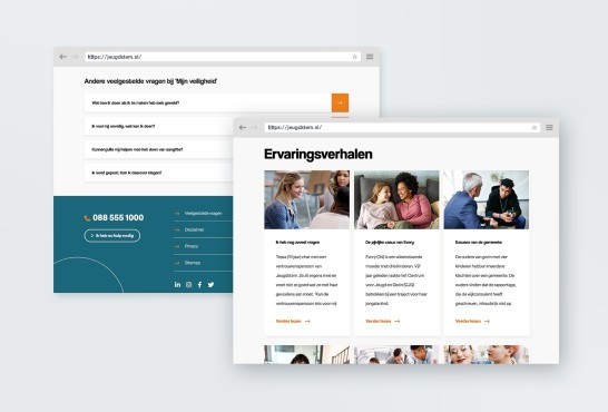 Website screenshot van Jeugdstem.nl