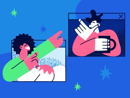 Tekening bij het artikel genaamd 5 verschillen tussen adverteren op  LinkedIn en adverteren op Facebook