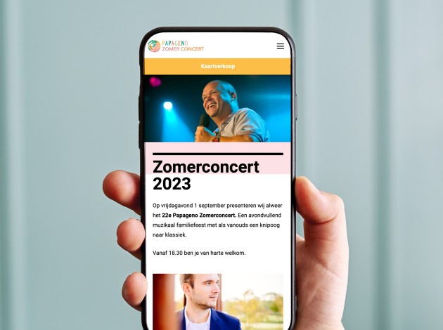 Papageno website gemaakt door Websteen