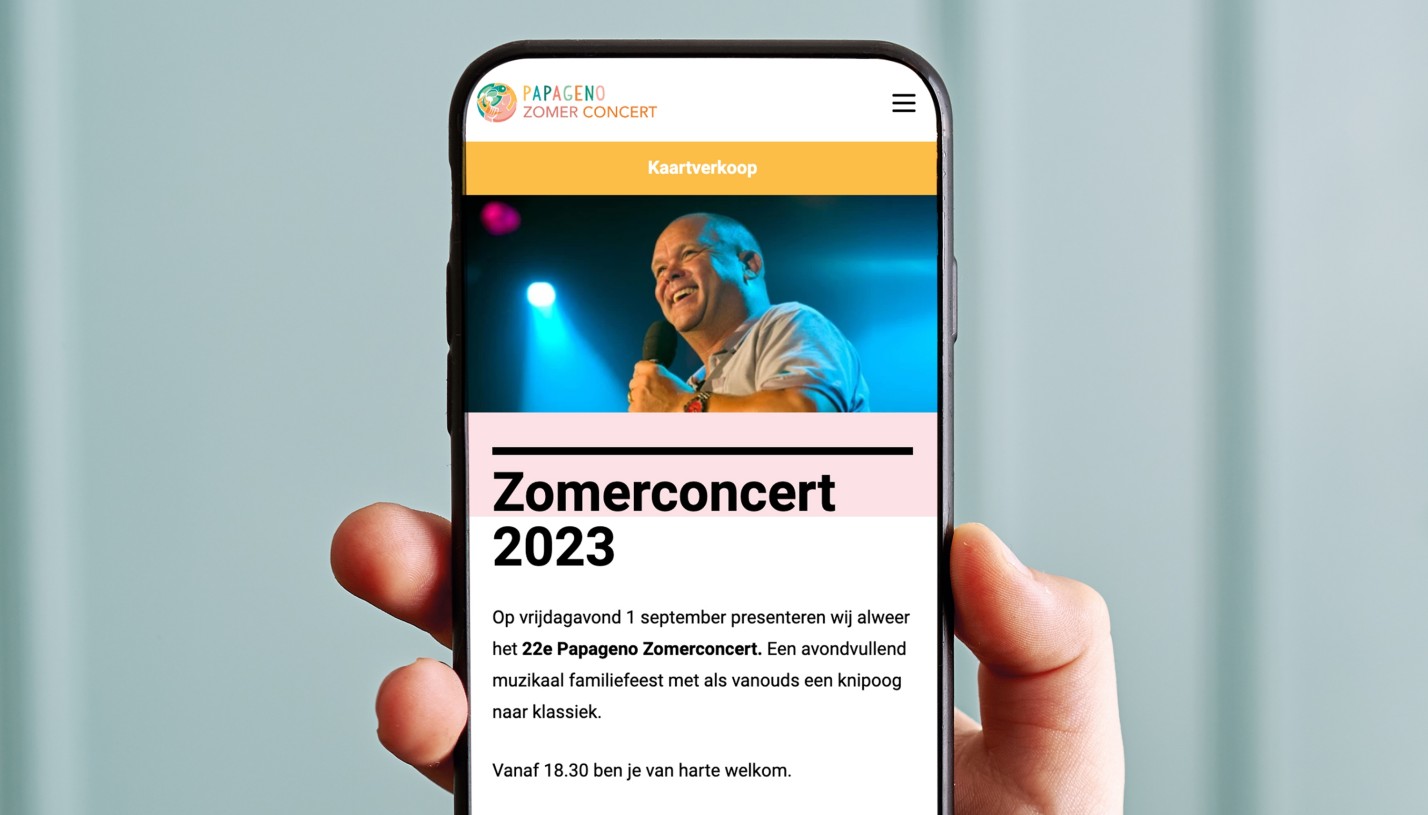 Papageno website gemaakt door Websteen.