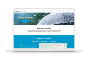 Laptop en telefoon met daarop de website van Amersfoort Rainproof