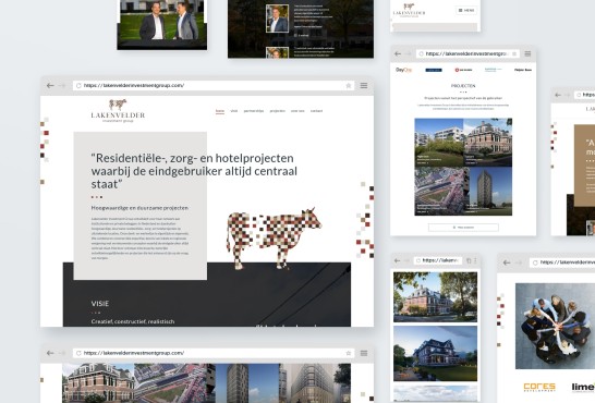 Website screenshots van Lakenvelder Investment Group.