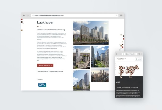 Website screenshots van Lakenvelder Investment Group.