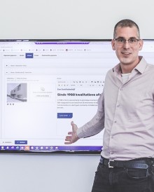 Dennis Jongerden die een presentatie geeft