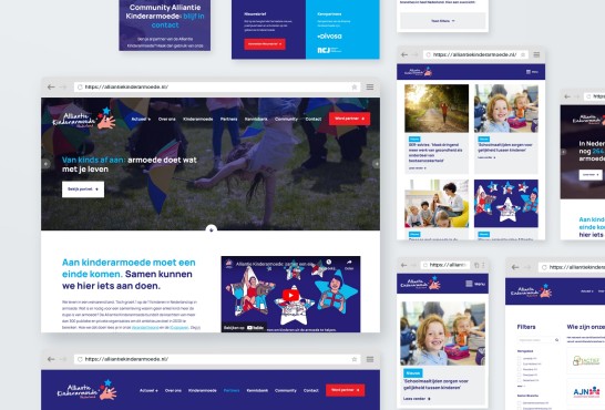 Website screenshot van AlliantieKinderarmoede.nl.