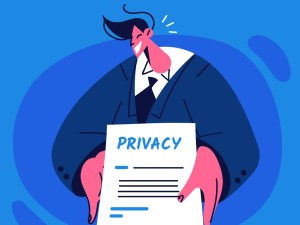 Tekening bij het artikel genaamd Wanneer heb ik een privacyverklaring nodig?