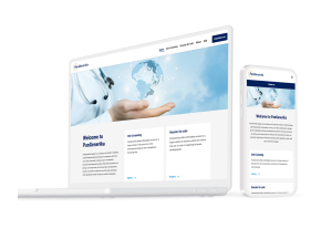 Laptop en telefoon met daarop de website van PanGenerika