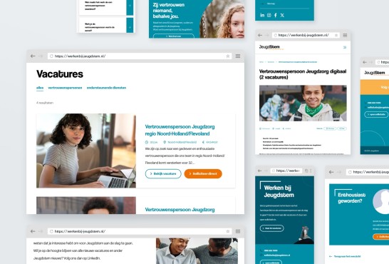 Website screenshot van Jeugdstem.nl
