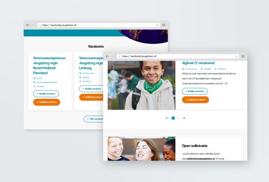 Website screenshot van Jeugdstem.nl
