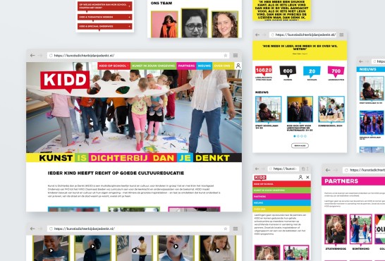 Schetsen van de website Kunst Is dichterbij dan je denkt