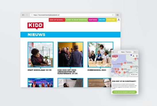 Schetsen van de website Kunst Is dichterbij dan je denkt