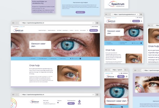 Schetsen van de website tijdens de ontwikkeling
